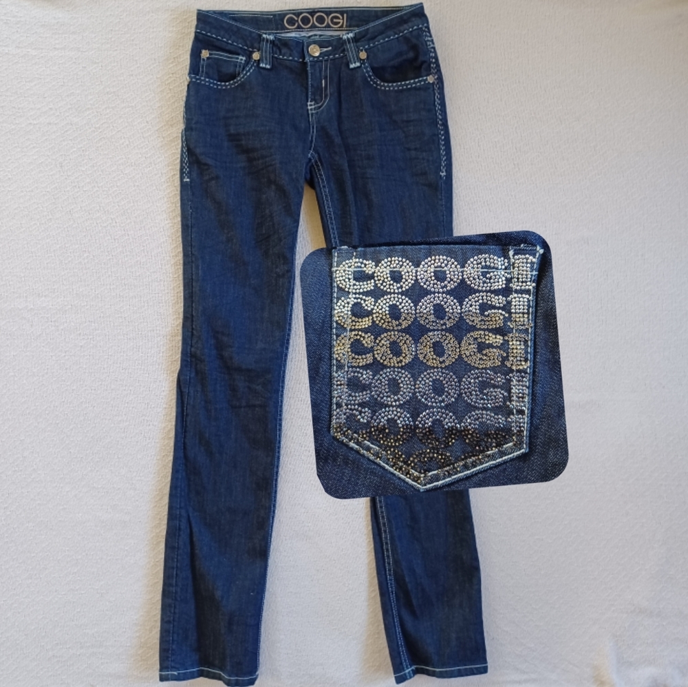coogi ♡ rhinestone y2k bling jeans vintage streetwear denim retro 2000s hip hop